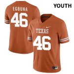 Texas Longhorns Youth #46 Joshua Egbuna Authentic Orange NIL 2022 College Football Jersey WHD13P4L